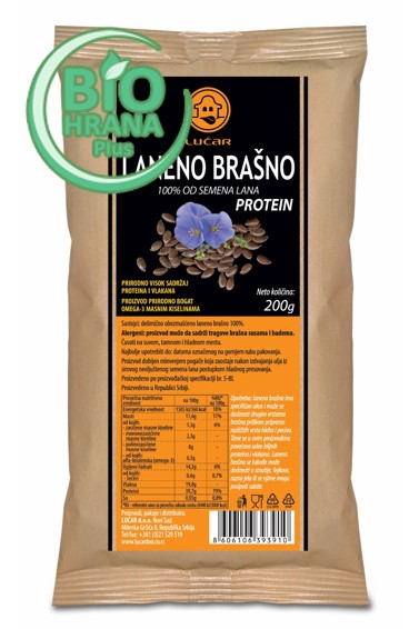 Laneno brašno - Protein 200gr Lucar